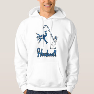 Mans krokade fru fiske brudgum rolig sängkammare p hoodie