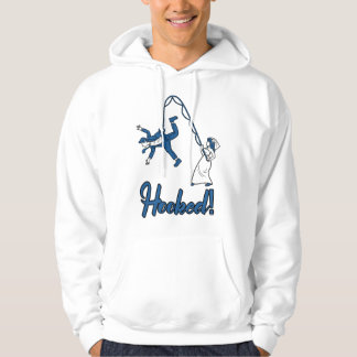 Mans krokade fru fiske brudgum rolig sängkammare p hoodie