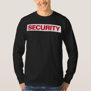 Mäns långärmad tryckt säkerhetströja fram- och bak t shirt