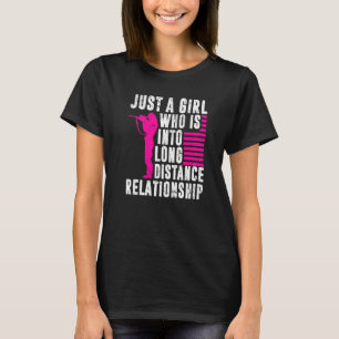 Mäns långdistansskytte bara en tjej långdistans t shirt