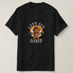 Mans Låt Oss Bli Upppumpade Pumpa Jack-O-Lantern R T Shirt