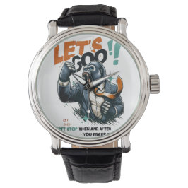 MANS LET'S GOO LEKTIONER LÄR SILVER EWATCH  ARMBANDSUR