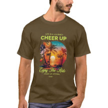 MANS LIVSRISA LYFT DIN DAG T-SHIRT 