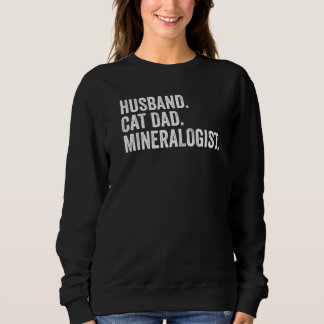 Mans Make Cat Pappa Mineralog Geolog T Shirt