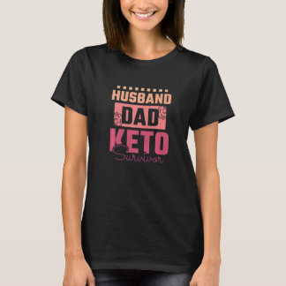 Mans Make Husbonde Pappa Keto-överlevare T Shirt