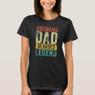 Mans Make Pappa Skäggig Legend Skägg Fars Dag T Shirt