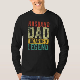 Mans Make Pappa Skäggig Legend Skägg Fars Dag T Shirt