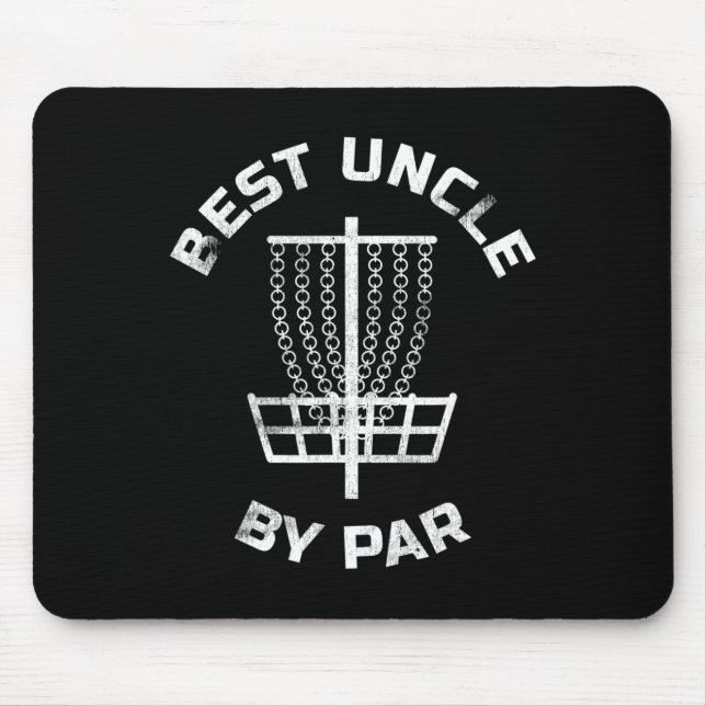 Mans Mäns Discgolfpresent Best Uncle By Par Disc G Musmatta (Framsidan)