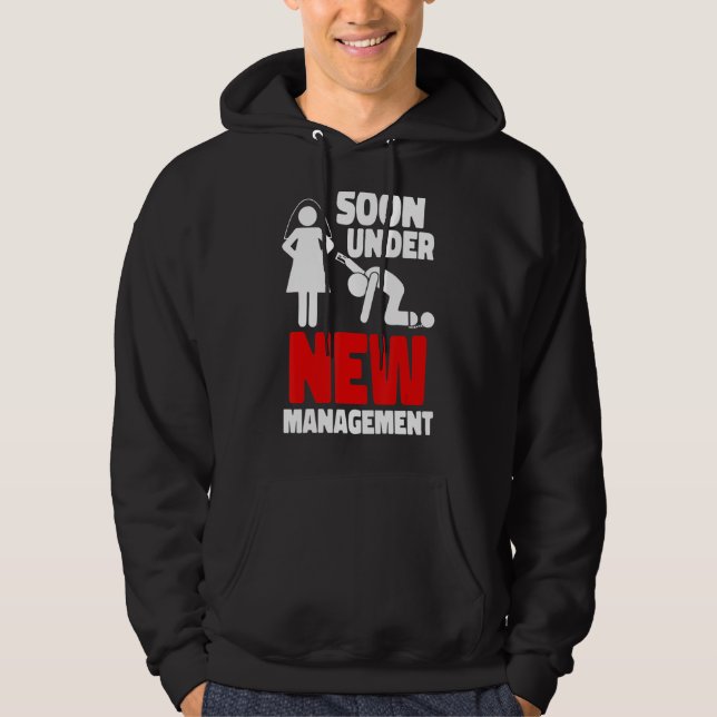 Mans Mans Under Nya Ledning Groom Bachelor Del Hoodie (Framsida)