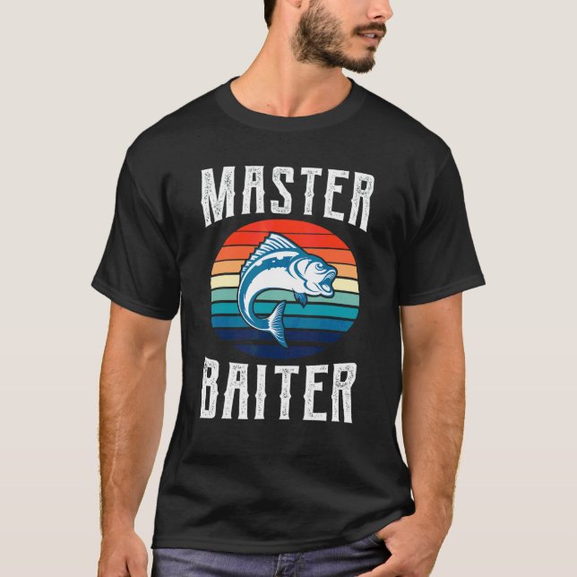 Mans Master Baiter Fiske T Shirt (Framsida)