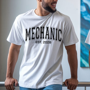 Mäns mekaniker skjorta, anpassad fadersdags skjort t shirt
