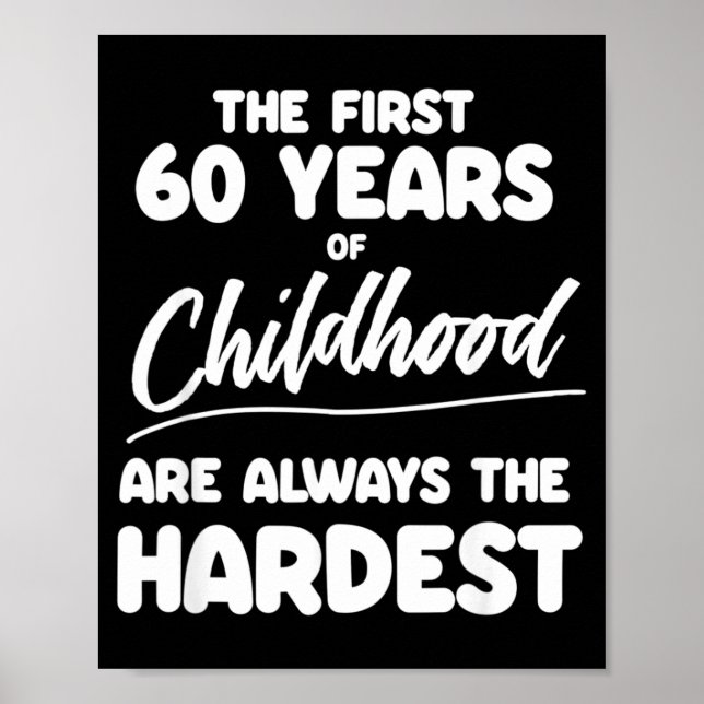 Mans milstolpe 60-årsdag citat pappa bror poster (Framsidan)