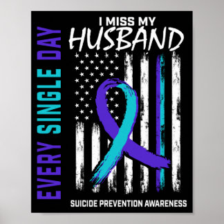 Mäns Miss Husband Awareness Prevention Amerikan Poster