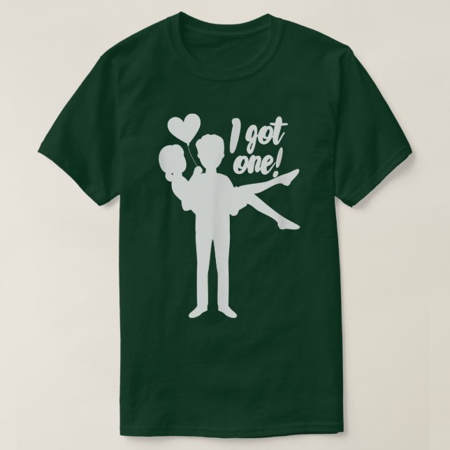 Mans möhippa Brud Brudgum Bröllop  T Shirt (Design framsida)