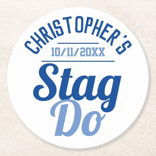 Mans möhippa runt pappersunderlägg underlägg papper rund (Framsidan)