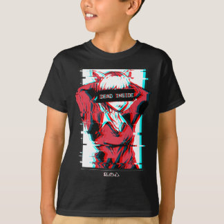 Mäns myndighetsbyrå inuti Anime-flicka Japanska T Shirt