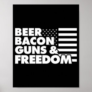 Mäns öl bacon S och Dom prestation Poster
