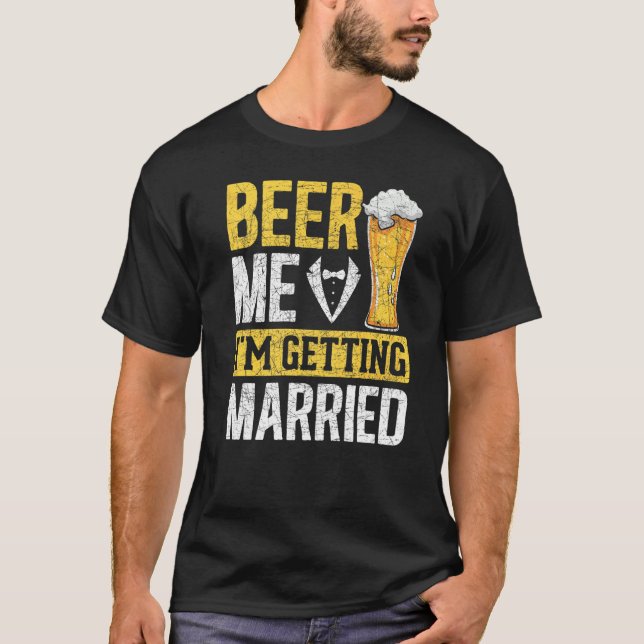 Mans öl mig jag ska gifta mig Bröllopsöl Bach T Shirt (Framsida)