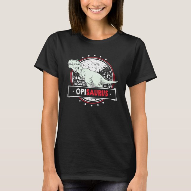 Mäns Opi-idé från barnbarn  Män Trex Opisaur T Shirt (Framsida)
