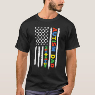 Mäns Pappa Autism Medvetenhet Skjorta Amerikansk F T Shirt