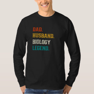 Mäns Pappa Make Biologi Legend Biologilärare T Shirt