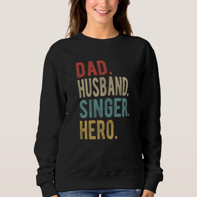 Mans Pappa Make Sångare Hjälte T Shirt (Framsida)