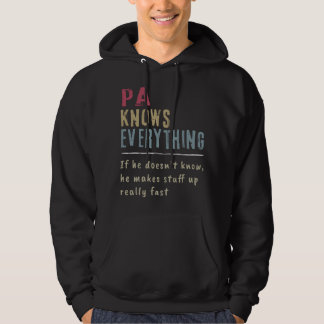 Mans Pappa Vet Allt - Farfar Hoodie