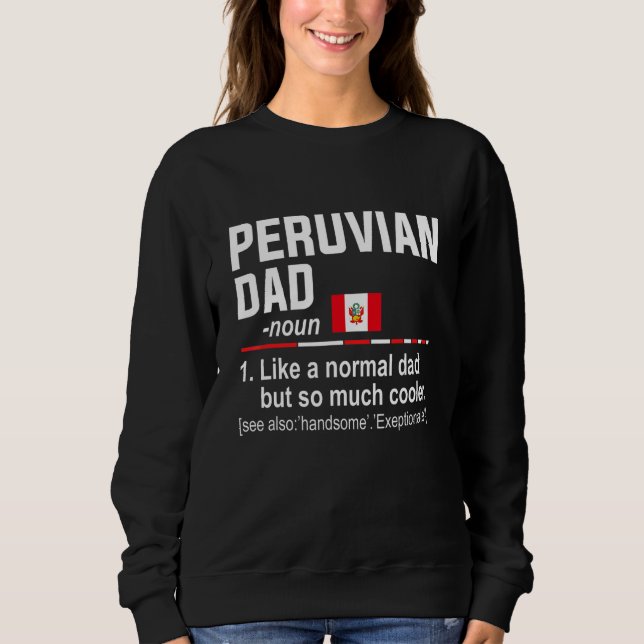 Mans peruansk pappdefinition fadersdag pappa t shirt (Framsida)