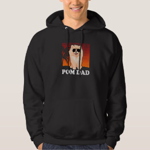 Mans Pom Pappa Hundägare Pomeranian  2 Hoodie