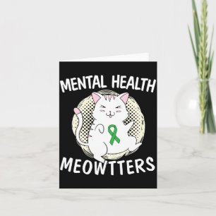 Mäns psykiska hälsa Meowtters kattälskare avsluta Kort