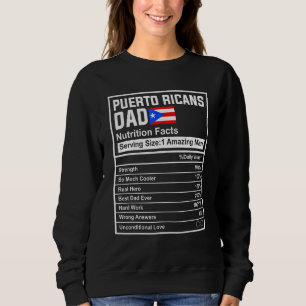 Mäns Puerto Ricans Pappa Näringsfakta Fars Dag T Shirt