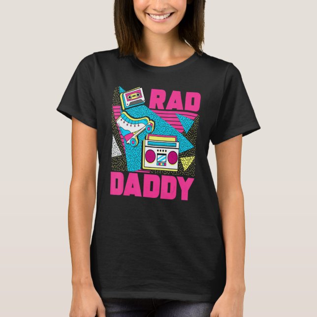 Mäns Rad Daddy 90s Estetik Nostalgi 1990's Retro T Shirt (Framsida)