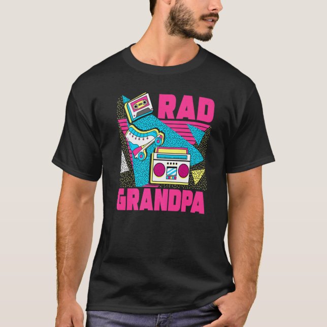 Mans Rad Farfar 90s Estetik Nostalgi 1990-talet Re T Shirt (Framsida)