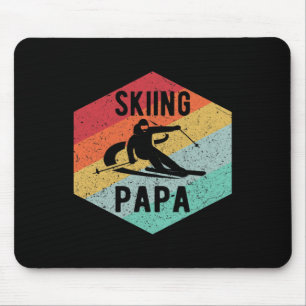 Mans Retro Skidåkning Pappa 70-talets skidåkare Sk Musmatta