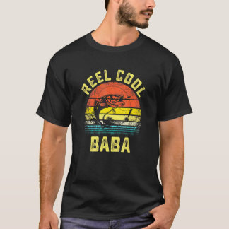 Mäns riktigt cool Baba Fisk Fiske Fars dag T Shirt