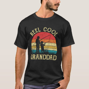 Mäns riktigt cool farfar Vintage fiskespö pappa T Shirt