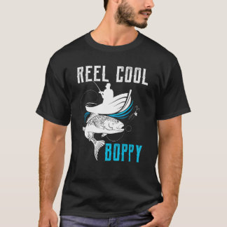 Mäns riktigt coola Boppy Fiskare Pappa Fars dag F T Shirt
