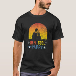 Mäns riktigt coola Pappa Retro fiske fadersdag F T Shirt