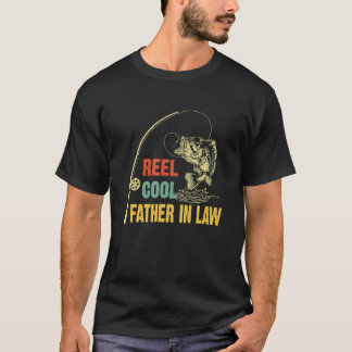 Mäns riktigt coola svärfar Fiske Pappa Fars dag T Shirt