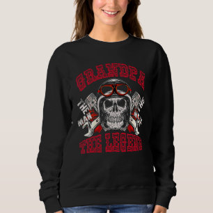 Mans  Säger Biker  Farfar Kör Motorcykel  Döskalle T Shirt