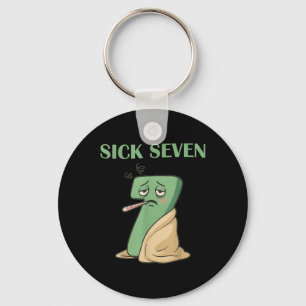 Mans Sick Seven Halloween-kostymdesign för Hallowe Nyckelring
