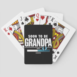 Mans Snart Blivande Farfar EST. 2025 Ny Farfar Casinokort