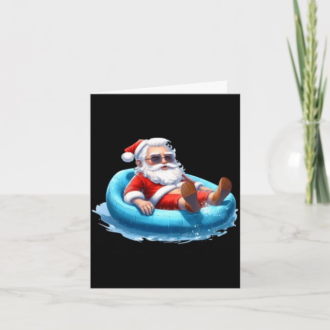 Mäns solsken sommar tomte juli strand kort (Framsida)