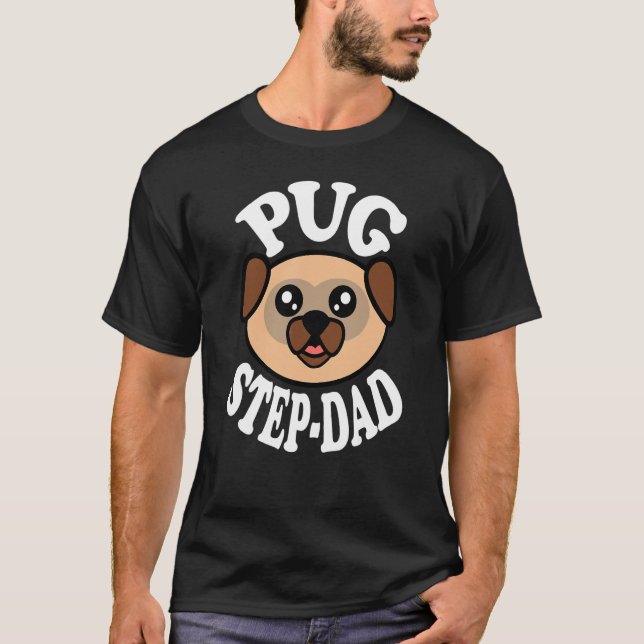 Mans söt puggle steppappa t shirt (Framsida)