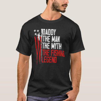 Mans Stolt Pappa Pappa Fiskelagunen 4:e Juli T Shirt