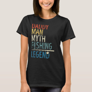 Mäns Stolt Pappa Pappa Fiskelagunen Retro Vint T Shirt