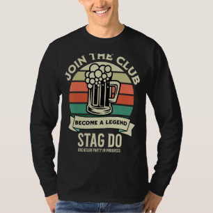 Mäns Svanlåtsfest Firande Drickande Lag Sängkammar T Shirt