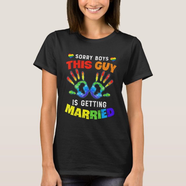 Mans Svärmansfest Lgbt Hbtq Gaysamhällen Brud Brud T Shirt (Framsida)