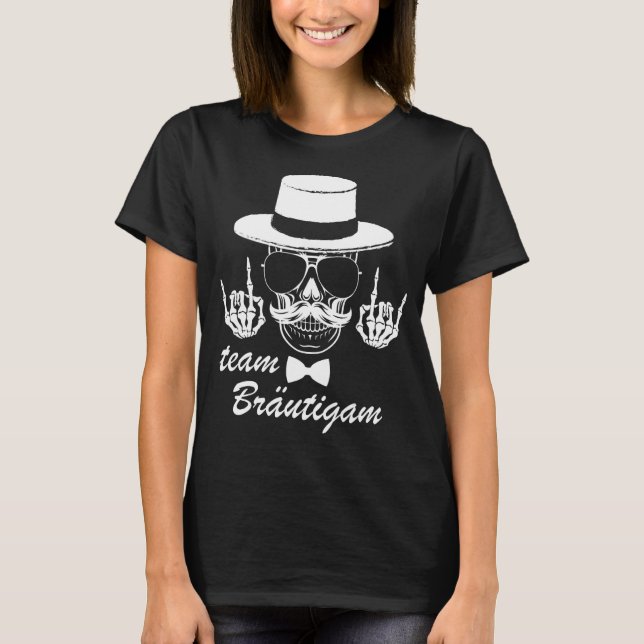 Mäns Team Brudgum JGA Möhippa T Shirt (Framsida)