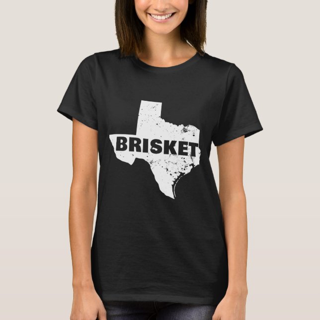 Mäns texas brisket kartprestanda  t shirt (Framsida)